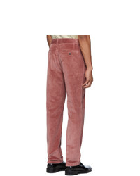 AMI Alexandre Mattiussi Red Straight Fit Trousers