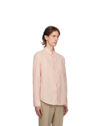 Kenzo Pink Corduroy Slim Fit Shirt