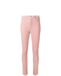 Pink Corduroy Skinny Jeans