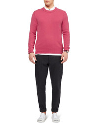 Burberry Brit Elbow Patch Cashmere Sweater