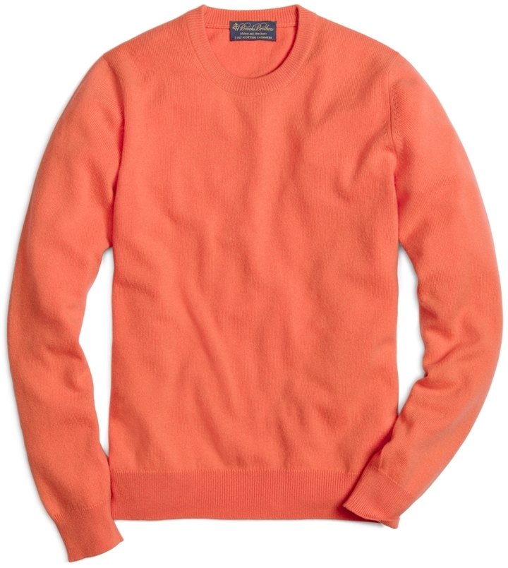 Brooks Brothers Cashmere Crewneck Sweater, $468 | Brooks Brothers ...