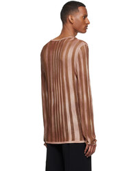 Eckhaus Latta Brown Cellulose Viscose Sweater