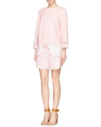 Chloé Chlo Embroidered Lace Trim Pullover