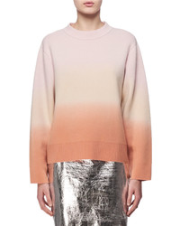 Proenza Schouler Dip Dye Wool Cashmere Sweater Pink