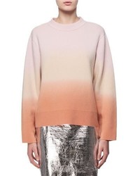 Proenza Schouler Dip Dye Wool Cashmere Sweater Pink
