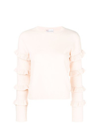 RED Valentino Frilled Sleeve Sweater