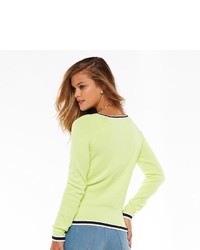 Juicy Couture Marled Neon Pullover Sweater