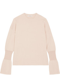 Tibi Merino Wool Sweater Pastel Pink