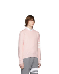 Thom Browne Pink 4 Bar Milano Stitch Sweater