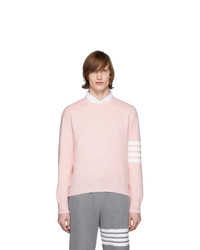 Thom Browne Pink 4 Bar Milano Stitch Sweater