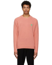 Versace Pink Cashmere Embroidered Medusa Sweater
