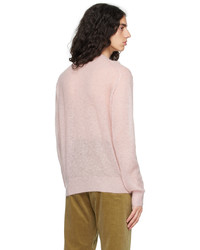 Auralee Pink Crewneck Sweater