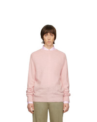 Thom Browne Pink Jersey Stitch Center Back Stripe Sweater