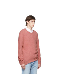 A.P.C. Pink Lorenz Crewneck Sweater