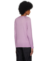 Dunhill Purple Gart Dye Sweater