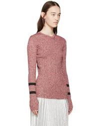 Mary Katrantzou Red Knit Fontaine Sweater