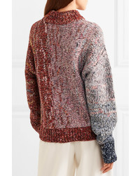 Victoria Beckham Ribbed Wool Blend Sweater