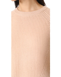 Autumn Cashmere Scalloped Cashmere Shaker Sweater