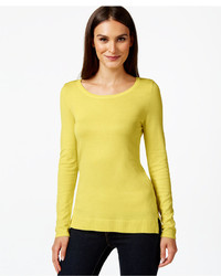 INC International Concepts Scoop Neck Long Sleeve Sweater Only At Macys