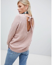 Vila Soft Knitted Jumper With V Back
