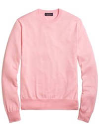 Men's Pink Crew-neck Sweaters by Brooks Brothers | Men's Fashion