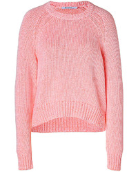 Alexander Wang T By Cotton Blend Crewneck Pullover In Persimmon