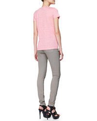 Burberry Brit Basic Short Sleeve Tee Low Rise Skinny Jeans