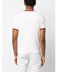 Courrèges Bumpy Contrast Cotton T Shirt