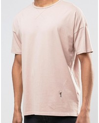 Religion Crew Neck T Shirt With Oversized Drop Shoulder Detail