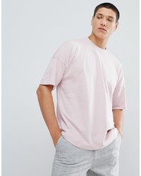 FoR Dropped Shoulder T Shirt In Pink