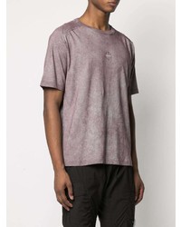 Stone Island Embroidered Logo Faded Cotton T Shirt