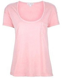 James Perse Sanded Jersey Relaxed Pocket T Shirt