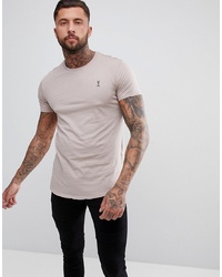 Religion Longline T Shirt In Ash Pink