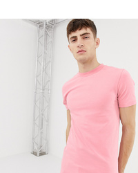 Collusion Muscle Fit T Shirt In Pink