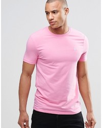 Asos Muscle Logo T Shirt With Crew Neck In Pink