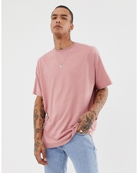 ASOS DESIGN Organic Oversized Fit T Shirt With Crew Neck In Pink