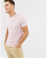ASOS DESIGN Organic T Shirt With Crew Neck In Pink