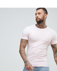 Puma Panel T Shirt In Muscle Fit In Pink At Asos