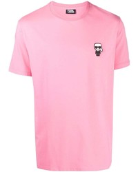 Karl Lagerfeld Patch Detail Cotton T Shirt