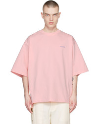 We11done Pink Back Logo T Shirt