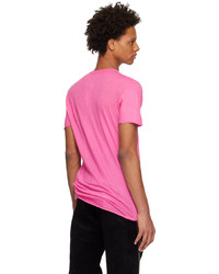 Rick Owens Pink Basic T Shirt