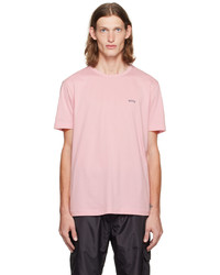 BOSS Pink Bonded T Shirt
