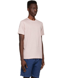 Sunspel Pink Cotton T Shirt