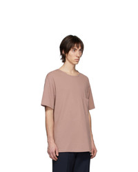 Lemaire Pink Crepe T Shirt