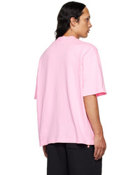 Acne Studios Pink Crewneck T Shirt