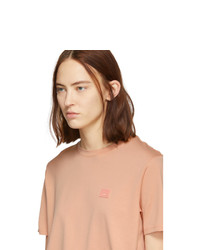 Acne Studios Pink Ellison Face T Shirt