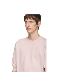 Random Identities Pink Fleece Short Sleeve Sweatshirt