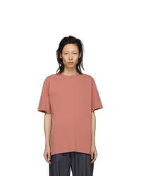 Studio Nicholson Pink Letra T Shirt