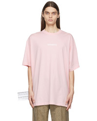 Vetements Pink Logo Label T Shirt