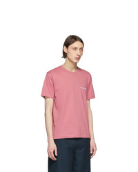 Comme Des Garcons SHIRT Pink Logo T Shirt